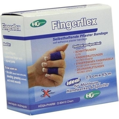 Fingerflex Binde 2,5 cmx4,5 m blau (PZN 04132796)