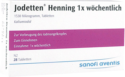 Jodetten Henning 1x Woechentlich Tabl. (PZN 00271006)