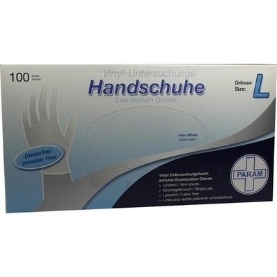Handschuhe Einmal Vinyl Puderfrei l (PZN 00990273)