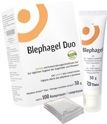 Blephagel Duo 30 G + Pads (PZN 10134931)