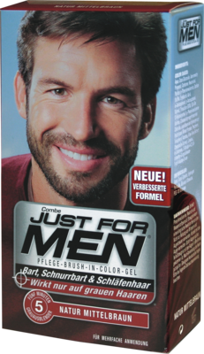 Just For Men Brush in Color Gel Mittelbraun (PZN 01465480)