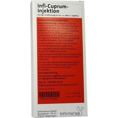 Infi Cuprum Injektion (PZN 05702362)