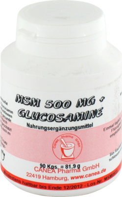 Msm 500 Mg + Glucosamine (PZN 03383711)