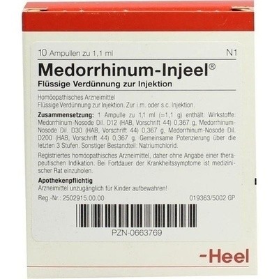 Medorrhinum Nosoden Injeele (PZN 00663769)