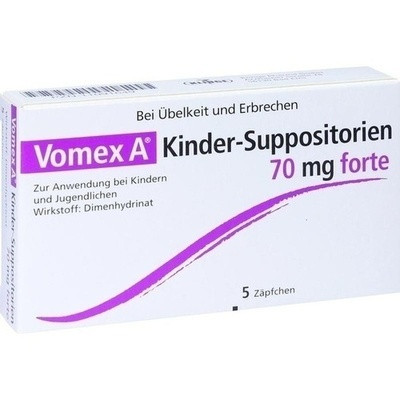 Vomex A Kinder Suppositorien 70mg forte (PZN 11091649)
