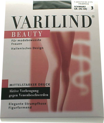 Varilind Beauty Strumpfhose schwarz Gr. 3 (PZN 03217757)