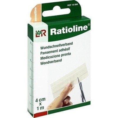Ratioline sensitive Wundschnellverband 4 cmx1 m (PZN 01805154)
