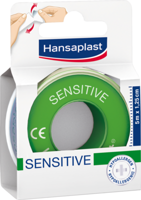 Hansaplast Fixierpflaster sensitive 1,25 cmx5m (PZN 04752168)