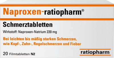 Naproxen ratiopharm Schmerztabl. Film (PZN 02220332)