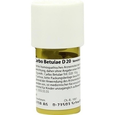Carbo Betulae D20, 20 g (PZN 01615809)