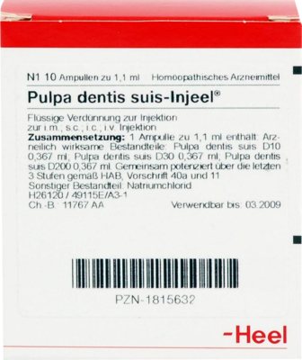 Pulpa Dentis suis Injeel (PZN 01815632)