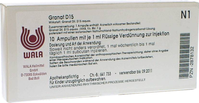 GRANAT D15, 10X1 ml (PZN 02878132)
