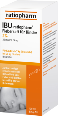 Ibu Ratiopharm 2% Fiebersaft Fuer Kinder (PZN 00696266)