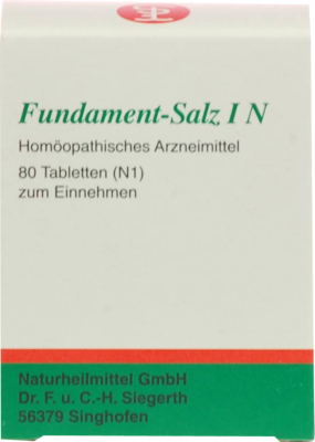 Fundament Salz I N (PZN 01012293)