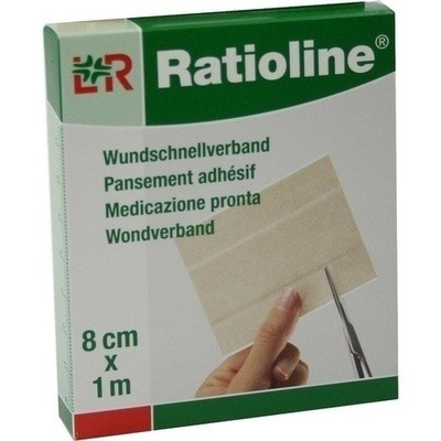 Ratioline sensitive Wundschnellverband 8 cmx1 m (PZN 01805177)