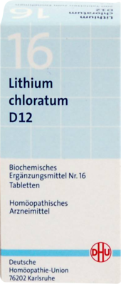 Biochemie Dhu 16 Lithium Chloratum D 12 (PZN 02581202)