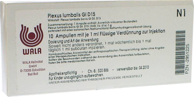 Plexus Lumbalis Gl D 15 Amp. (PZN 02951225)