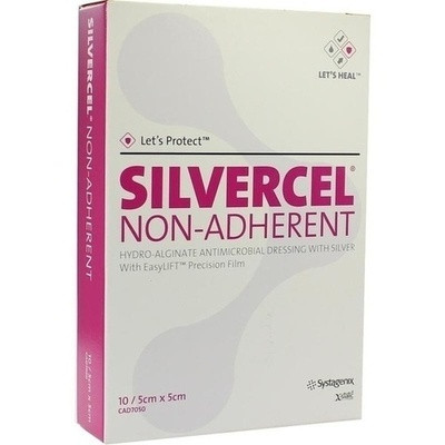 Silvercel Non Adherent Kompressen 5x5cm (PZN 05378370)