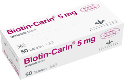 Biotin Carin 5 Mg Lactose Glutenfrei Tabl. (PZN 00993805)