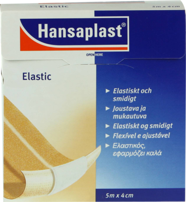 Hansaplast Elastic Pflaster 5mx4cm (PZN 07577607)