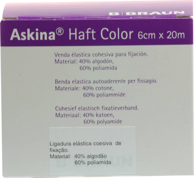 Askina Haftbinde Color 6cmx20m Blau (PZN 07343453)