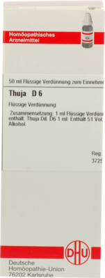 Thuja D 6 Dil. (PZN 02623225)