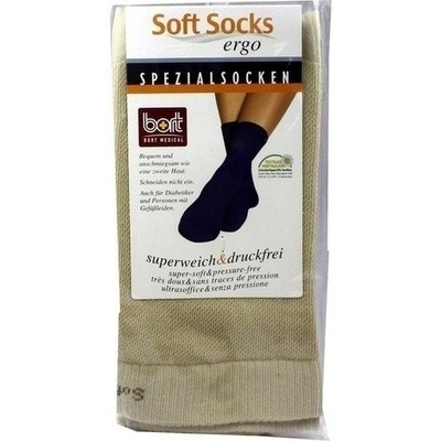 Bort Soft Socks normal 41-43 sand, 2 St (PZN 02841979)