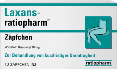 Laxans ratiopharm 10 mg Zäpfchen (PZN 03797909)