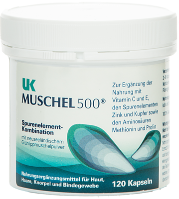Uk Muschel 500 Kapseln (PZN 00166574)
