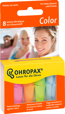Ohropax Color Schaumstoff Stoepsel (PZN 03676726)