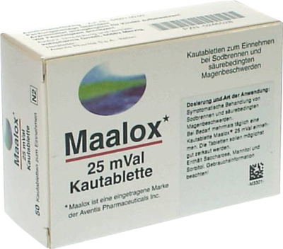 Maalox 25 Mval Kautabl. (PZN 00246528)