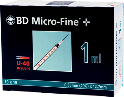 Bd Micro-fine+ Insulinspr.1 ml U40 12,7mm (PZN 04400127)