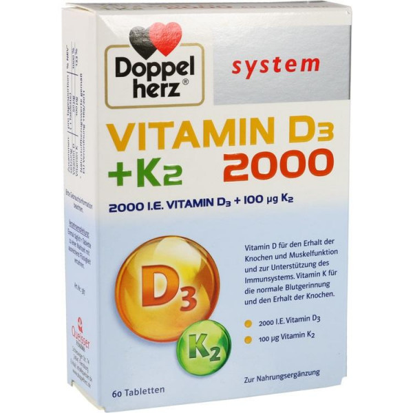 Doppelherz Vitamin D3 2000 + K2system (PZN 14063814)