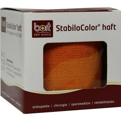 Bort Stabilocolor Haft Binde 6cm Orange (PZN 07672381)