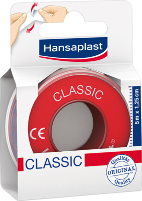 Hansaplast Fixierpflaster Classic 1,25 cmx5m (PZN 04778067)