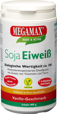 Megamax Soja Eiweiss Vanille (PZN 03246405)