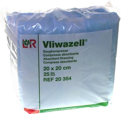 Vliwazell Kompressen 20x20cm Unsteril (PZN 02232855)