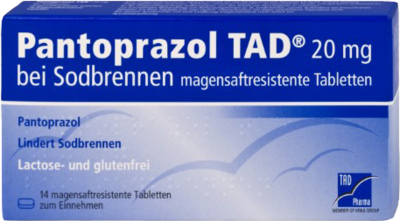 Pantoprazol Tad 20 mg b.Sodbrenn. magensaftr. (PZN 05522708)