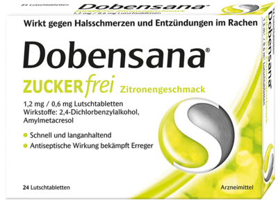 Dobensana Zuckerfrei Zitronengeschmack 1,2mg&0,6mg (PZN 11128074)
