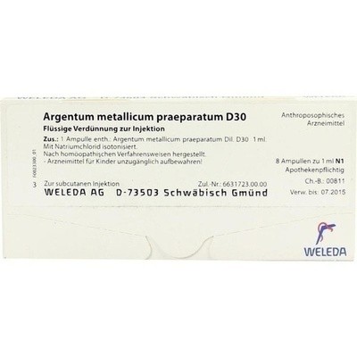 Argentum Metallicum Praep. D 30 Amp. (PZN 01617955)