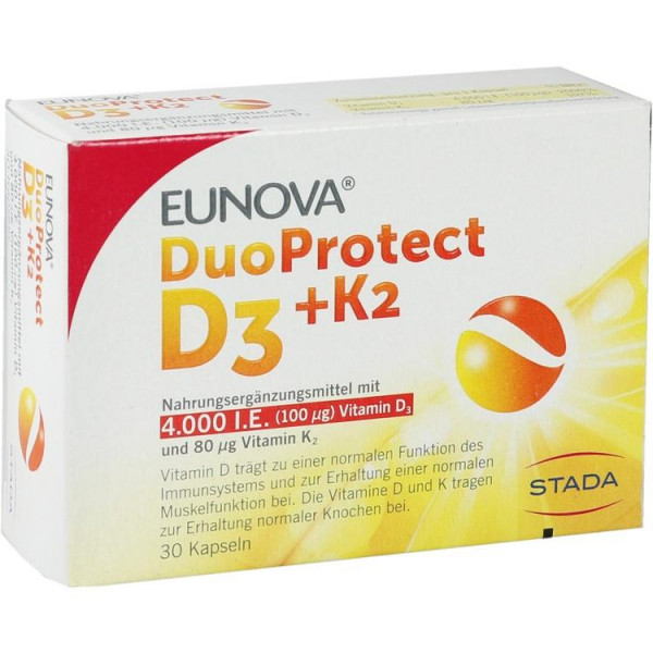Eunova DuoProtect D3+K2 4000IE/80UG (PZN 14133555)