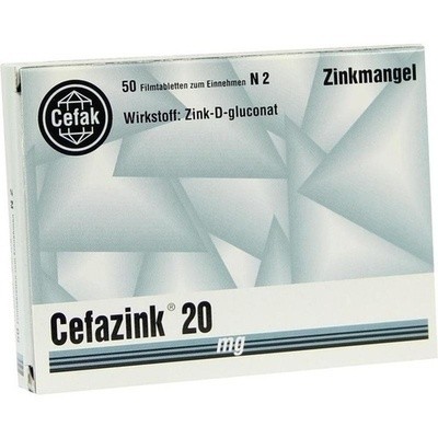 Cefazink 20 mg Filmtabletten, 60 St (PZN 02252763)